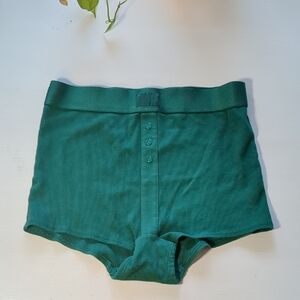 PINK Victoria's Secret High Waist Green Shorts